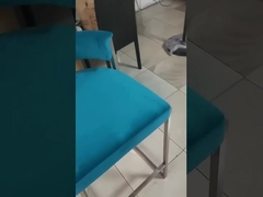 Bequemes Café-hoher Schemel-Stuhl mit Metallelement-Rückenlehne-Stuhl für Hotel