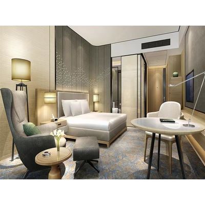 kaufen Stern-Luxushotel-Möbel-Polsterungs-hölzernes Hotel-Schlafzimmer-Bett ODM-Soem online manufacture