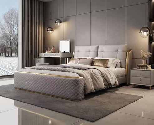 Guter Preis Luxushotel-Schlafzimmer-Satz-kundenspezifischer Hotelzimmer-König Size Bed online
