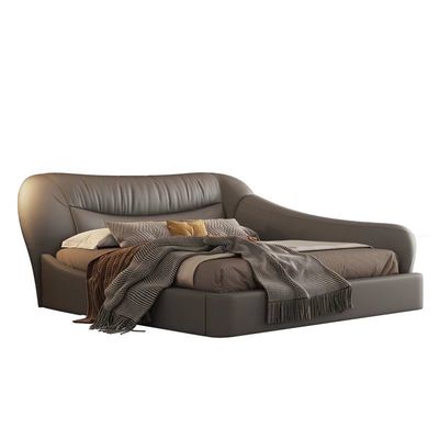 kaufen Antieichen-nordisches Bett des fall-Hotel-Schlafzimmer-Möbel-Leder-Bett-weiche Satz-1.8m online manufacture