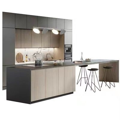 kaufen Hinteres Restaurant-Küchenschrank-modernes Hotel-integrierte Küchenzeile online manufacture