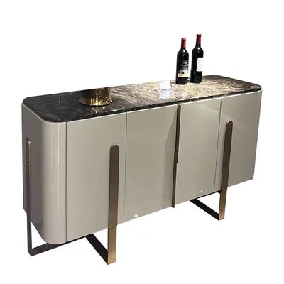 kaufen Marmorgesichts-Luxusanrichte-Kabinette mit Getränk-Kühlschrank online manufacture