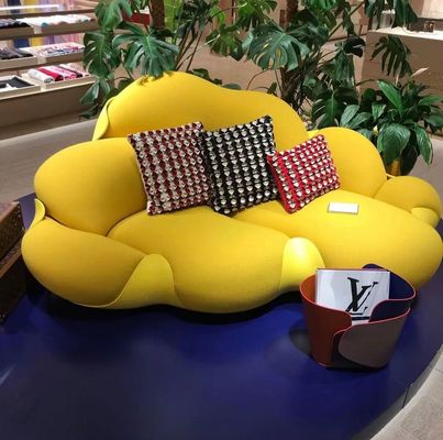 kaufen Lamm-Wind-Hotelzimmer-Sofa Living Room Cream Velvet-Sofa online manufacture