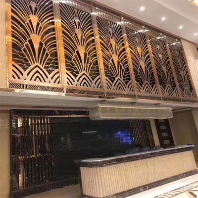 Guter Preis Heller Luxusraum-Teiler-Fach-Edelstahl-Hotel-Metallraum-Teiler online