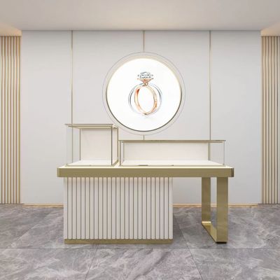 kaufen Mdf-Luxusverkaufsmöbel-Kabinett-Fenster-Luxusschmuck-Einkommen online manufacture