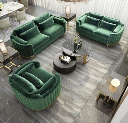 kaufen Lobby Sofa Set Combination Modern Velvet Sofa Chair online manufacture