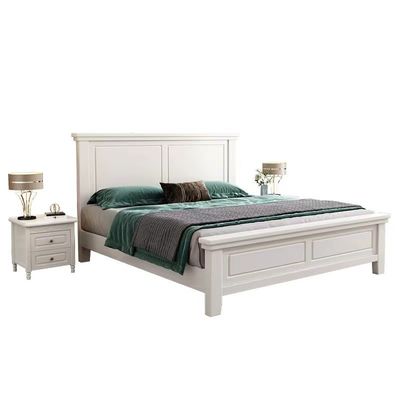 kaufen Weiße blaue moderne Hotel-Schlafzimmer-Möbel-kundenspezifischer König Size Beds online manufacture