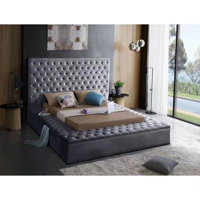 kaufen Moderner lederner Luxusschlafzimmer-König Bed des bett-Haupthotel-Schlafzimmer-Doppelbett-1,8 online manufacture