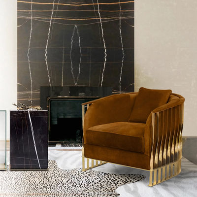 Guter Preis 4 Stern-Luxushotel-Möbel-einzelner Metallrahmen-Hotel-Freizeit-Stuhl online
