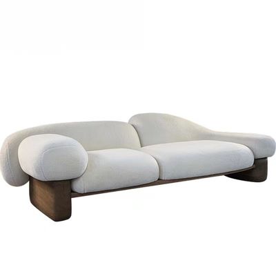 Guter Preis Italienische unbedeutende Hotel-Lobby-Möbel-formen nordische Gewebe-Wolke helles gebogenes Luxussofa online