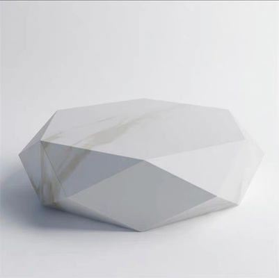 kaufen Custom Hotel Kaffeetisch Kreativ Diamant Polygon Marmor Farbe online manufacture