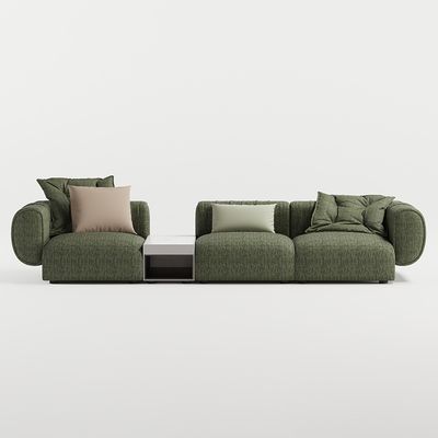kaufen Luxus Komfort Sofa Möbel Set Grüner Stoff Elegante Innenausstattung online manufacture