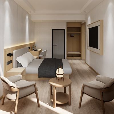 kaufen Hochwertige Hotel-Schlafzimmermöbel Kunstleder-Umweltfreundliches Panel online manufacture