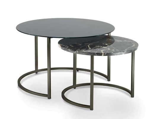 kaufen Moderne niedrige Matt lackierte Metall Kaffeetisch Set für Hotel Home Office online manufacture