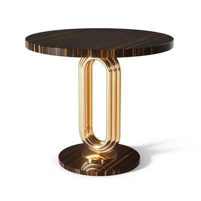 kaufen Kreativer Bright Gold Lounge Nebentisch Metall Rundes Kaffeetisch Für Hotelbüro online manufacture