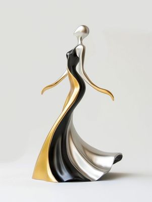 kaufen Einfache Glamour Silhouette Tanzende Metallskulptur Hotel Villa Schauplatz online manufacture