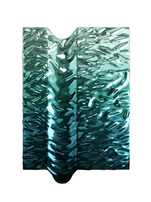 kaufen Premium 304 316 SS Wasserplattierung Ripple Wandkunst Dekor für moderne Star Hotel Lobby online manufacture