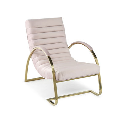 kaufen 5-Sterne-Hotel Pink Bürste Velvet Moderne Einzelsitz Sessel Anpassung online manufacture