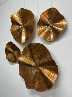 kaufen Handgemalte 5-Sterne-Hotel Luxus-Metall-Kupfer-Wandskulptur online manufacture