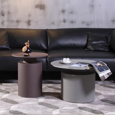 kaufen Fünf-Sterne-Hotel Moderne Kunst aus Kohlenstoffstahl Runder Ecktisch Gästezimmer Nachttisch online manufacture
