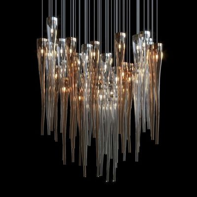 kaufen Luxuriöse Champagner Tassel große Beleuchtung für Hotel Restaurant Resort Einzelhandel online manufacture