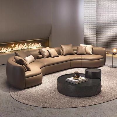 Gebogenes Ecken-halb Kreis-Sofa Combination Hotel Lobby-Sofa