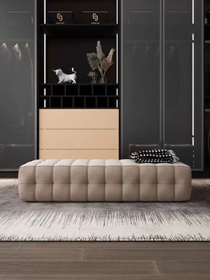 Technologie-Vlies-Samt-Sofa Bench Bed End Stool-Garderoben-Schuh-Schemel