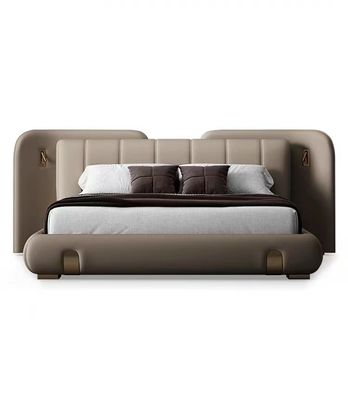 Kundenspezifischer lederner Luxus- Bett-Meister-1,8 EICHEN-KIEFER Schlafzimmer-König Bed