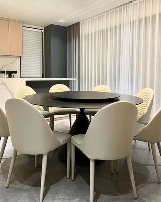 Kreative Felsen-Platte	Luxushotel-Möbel-drehende Rundtisch-Stühle
