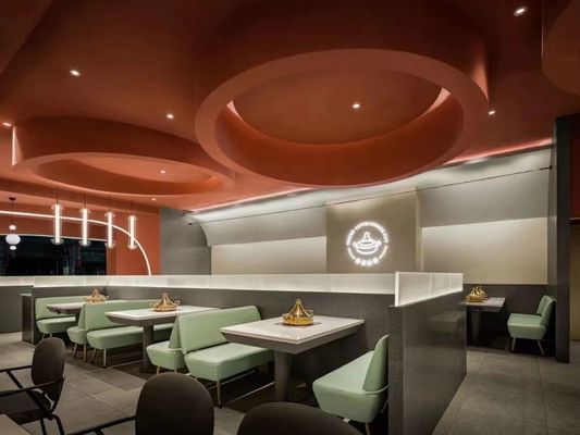 Moderne Banquette-Sitzplätze lederner moderner Restaurant-Stand-setzende Sofa ODM-Soems