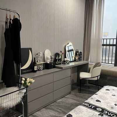 Felsen-Platten-moderne Make-uptabellen-Luxusfrisierkommode mit Fach-Hotel-Schlafzimmer