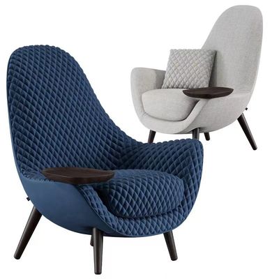 Teetablett Burgunders Diamond Grid Living Room Fabric Sofa Chair With Stainless Steel