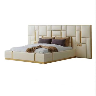 Bentley Luxury Leather Cowhide King-Größen-Bett-großes Wohnungs-Hotelzimmer