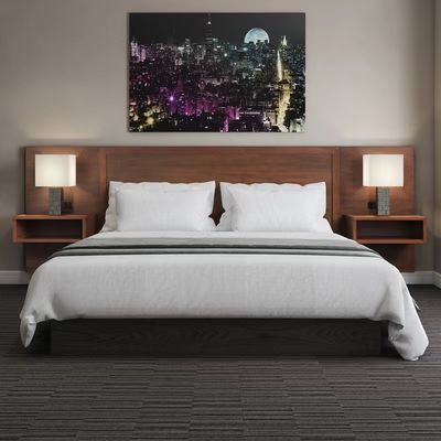 Modern fertigen Sie zeitgenössische Hotel-Schlafzimmer-Möbel-Zweibettzimmer-Reihen besonders an