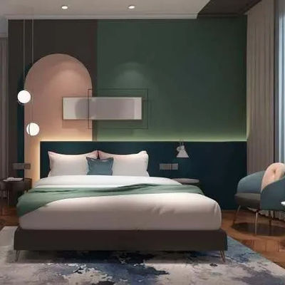 Spitzeninnenkonzept-Doppelbett-Holzmöbel-kundenspezifische Hotel-Möbel