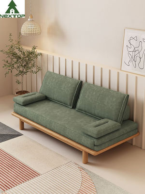 Neuheit faltbarer schrumpfbarer kundenspezifischer Sofa Bed Green Linen Environmental freundlich