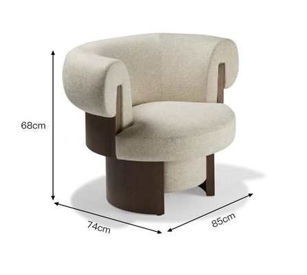 Wohnungs-festes Holz-Sofa Living Room Creative Single-Gewebe-Freizeit-Stuhl