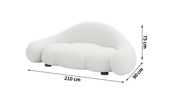 Guter Preis Kreatives gebogenes Wohnzimmer-Sofa Luxury Modern Reception Guest-Sofa online