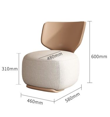 Nordische Mode-modernes Luxushotel einzelner Sofa Chair Fabric Leisure Chair