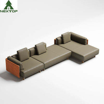 Italienisches modernes L Form-Ecken-Sofa Set Furniture For Lobby-Wohnzimmer