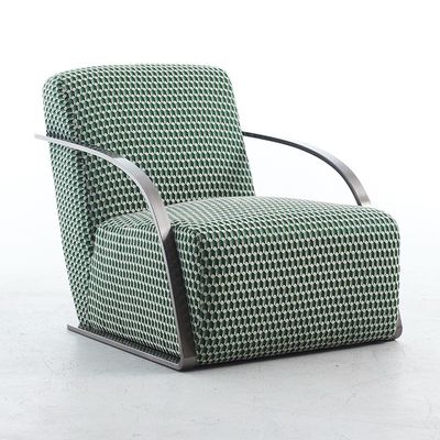 Italienische einfache Einzelsofa Stuhl Stoff Freizeit Tiger Arm Stuhl