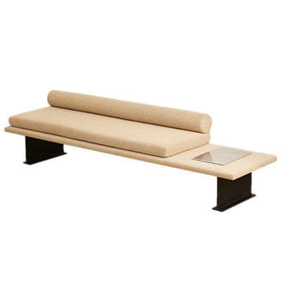 Leichtes Luxus-Metallgewebe Sofa Hocker Schuhwechsel Schlafstuhl Schrankbank ODM
