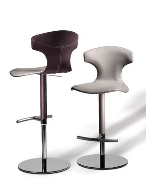 Anpassungsfähige stilvolle Barhocker Moderne weiße minimalistische SS-Basis für Gelegenheitsunterhaltung
