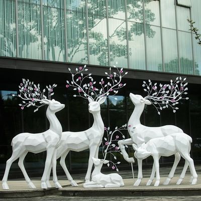 Guter Preis Glasfaserskulpturen Pflaumenblüten Rehe Hotel Lobby Möbel Garten Landschaftsgestaltung Immobilien online