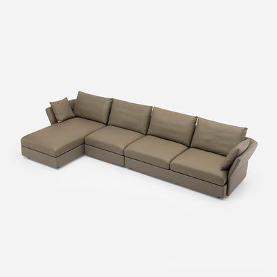 Moderner Stil Sektionssofa L-Form Couch mit Chaise Lounge Hotel Sofa Set