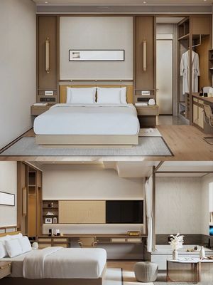 Moderne 5 Sterne Schlafzimmer Möbel Standard Komfortable Holzbetten
