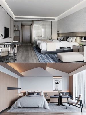 Multi-Typ Hotel Suite Luxus-Schlafzimmermöbel Leichte Farbe