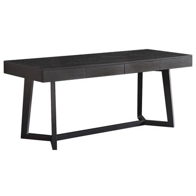 Moderne schwarze Y-Beine Massivholz Schreibtisch für Hotelzimmer