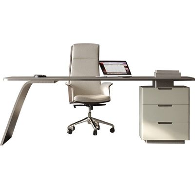 Metall hochwertige Chef Computer Schreibtisch Multi-Regal Schließfach Studie Schreibtisch