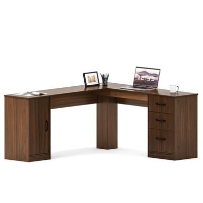 Mehrfache L-Form Massivholz-Schreibtisch für Hotel-Büro
